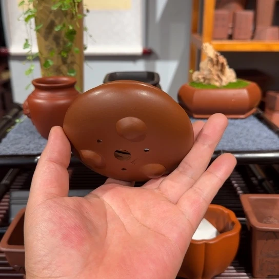 逍***在紫砂花盆原矿紫泥
