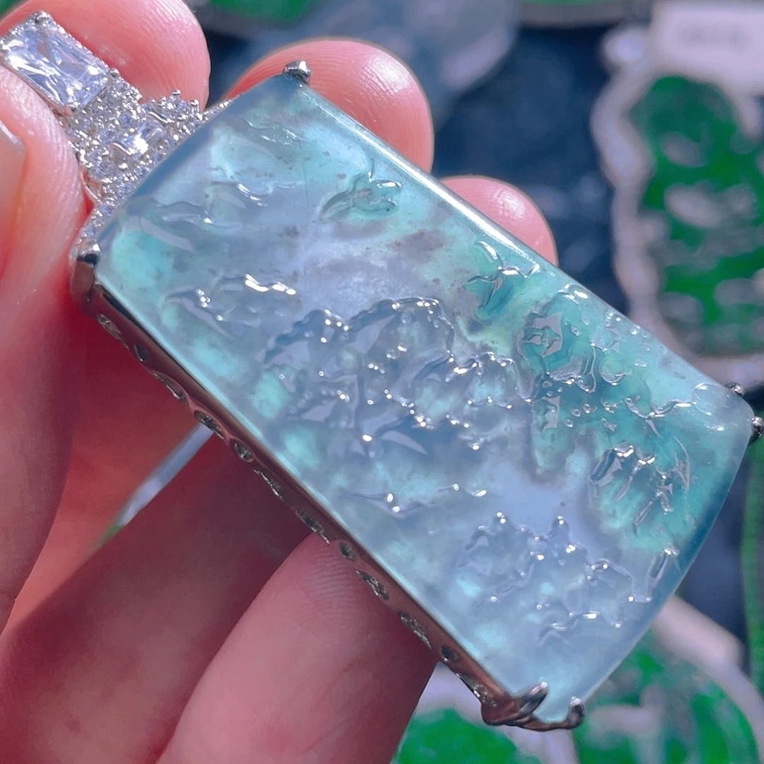 颈饰未镶嵌翡翠翡翠