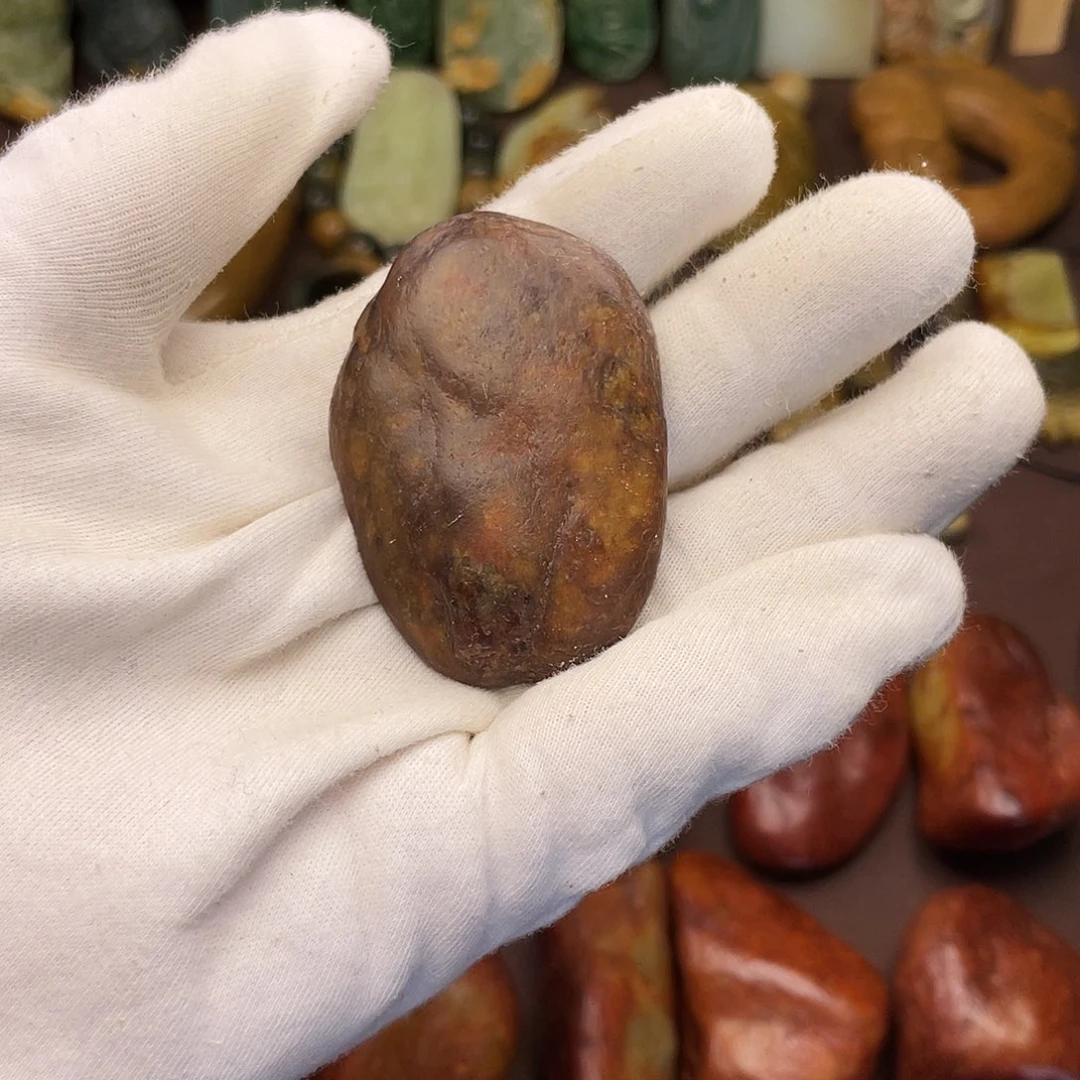 岫岩河磨玉（透闪石质玉）未镶嵌颈饰