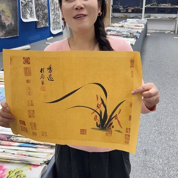 国画纯手绘字画教程分享
