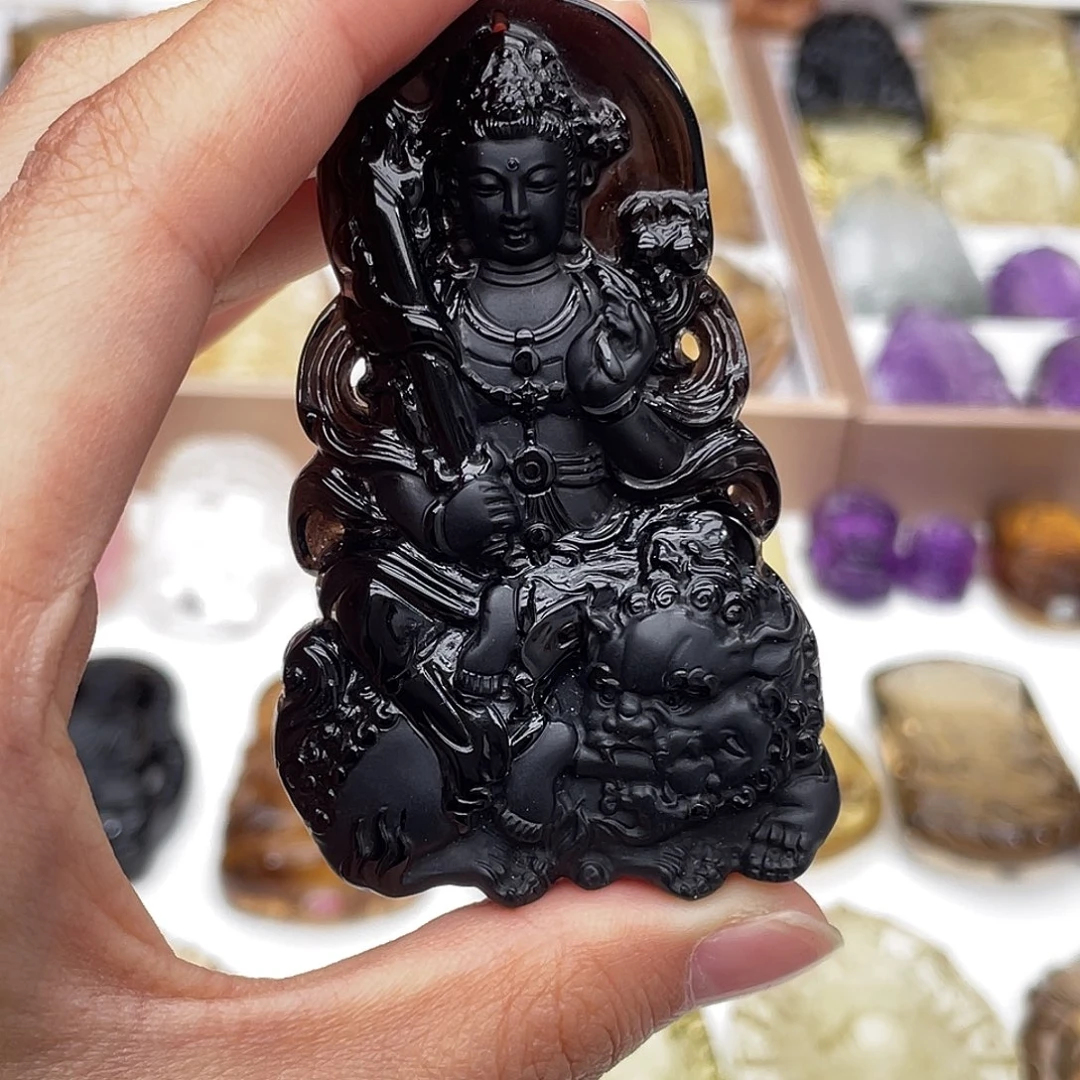 未镶嵌水晶颈饰定制吊坠文殊