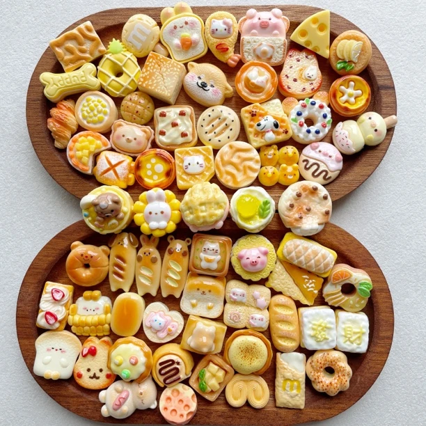 【黄·芝芝芒芒】系列食玩直播拆甜品食玩diy配件食玩对对碰