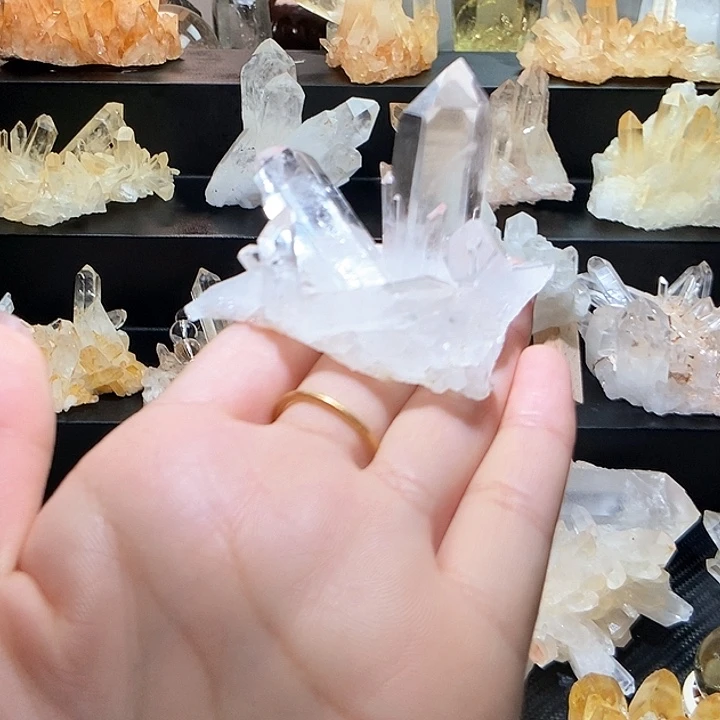 水晶手链未镶嵌白水晶晶簇