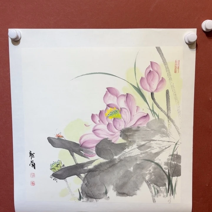 国画听兰老师花鸟
