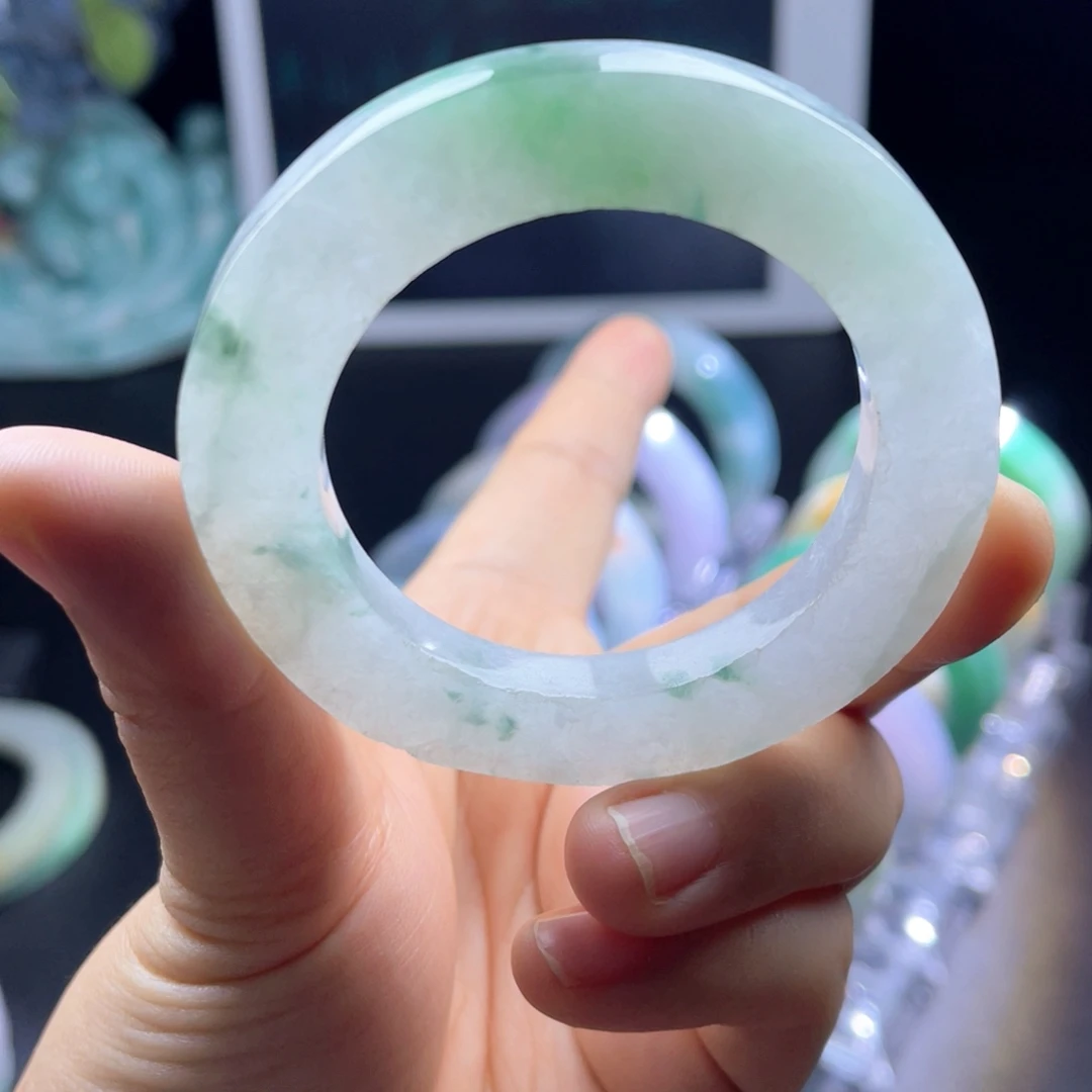 定制翡翠未镶嵌天然翡翠手镯定制