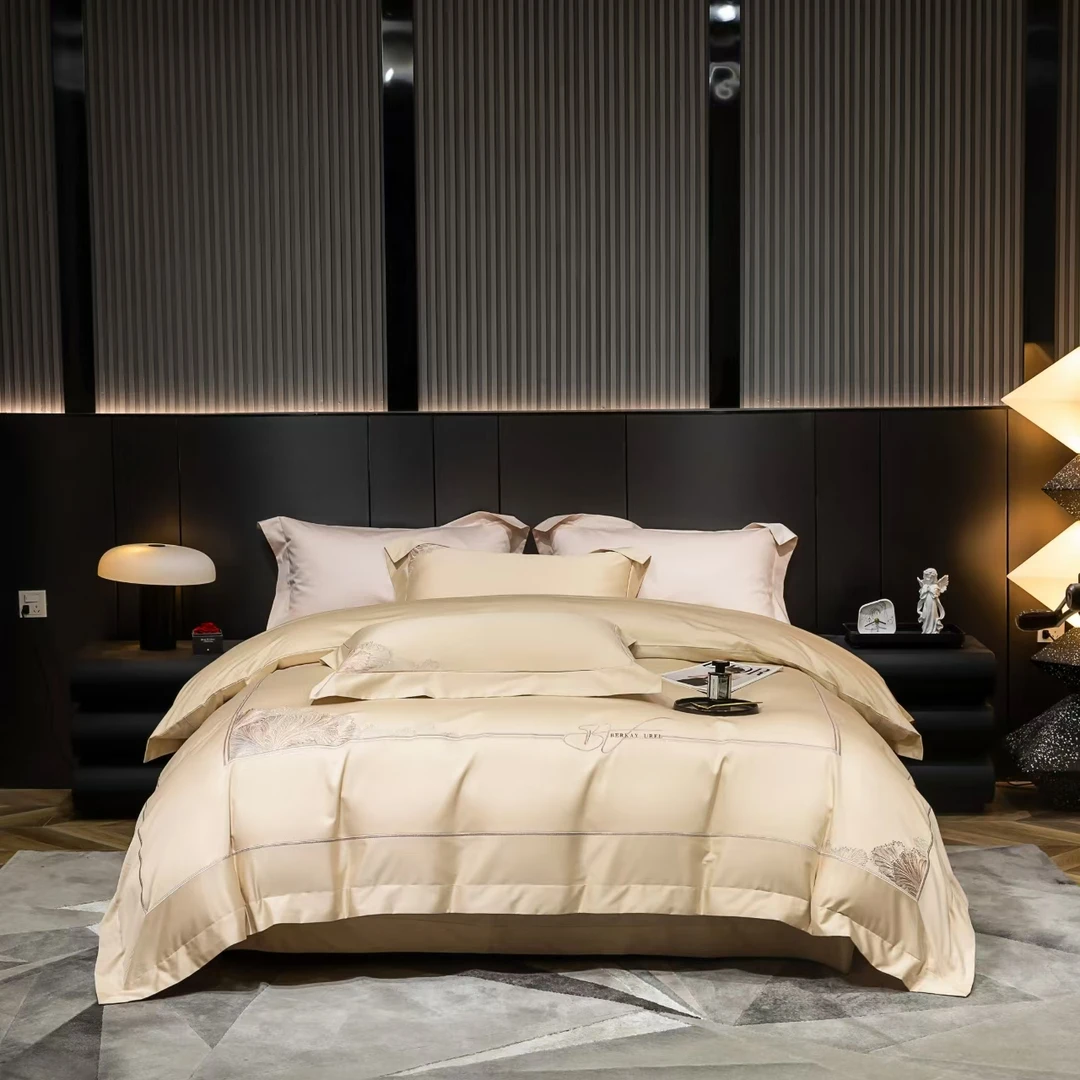 【秀色生活】卓越-秋冬新款 密度200x100（50x50）全棉贡缎四件套