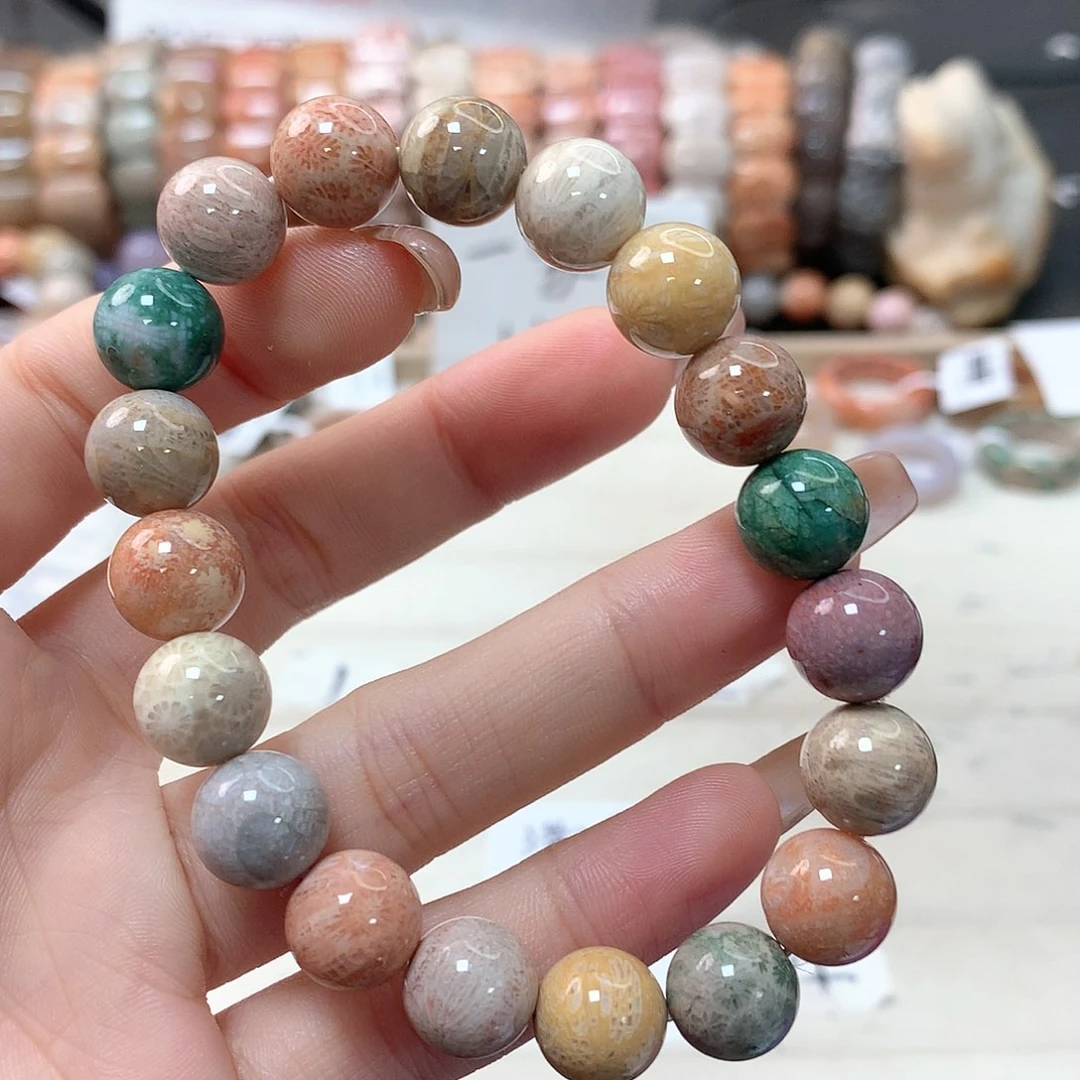 硅化珊瑚（珊瑚玉）手链未镶嵌若*120