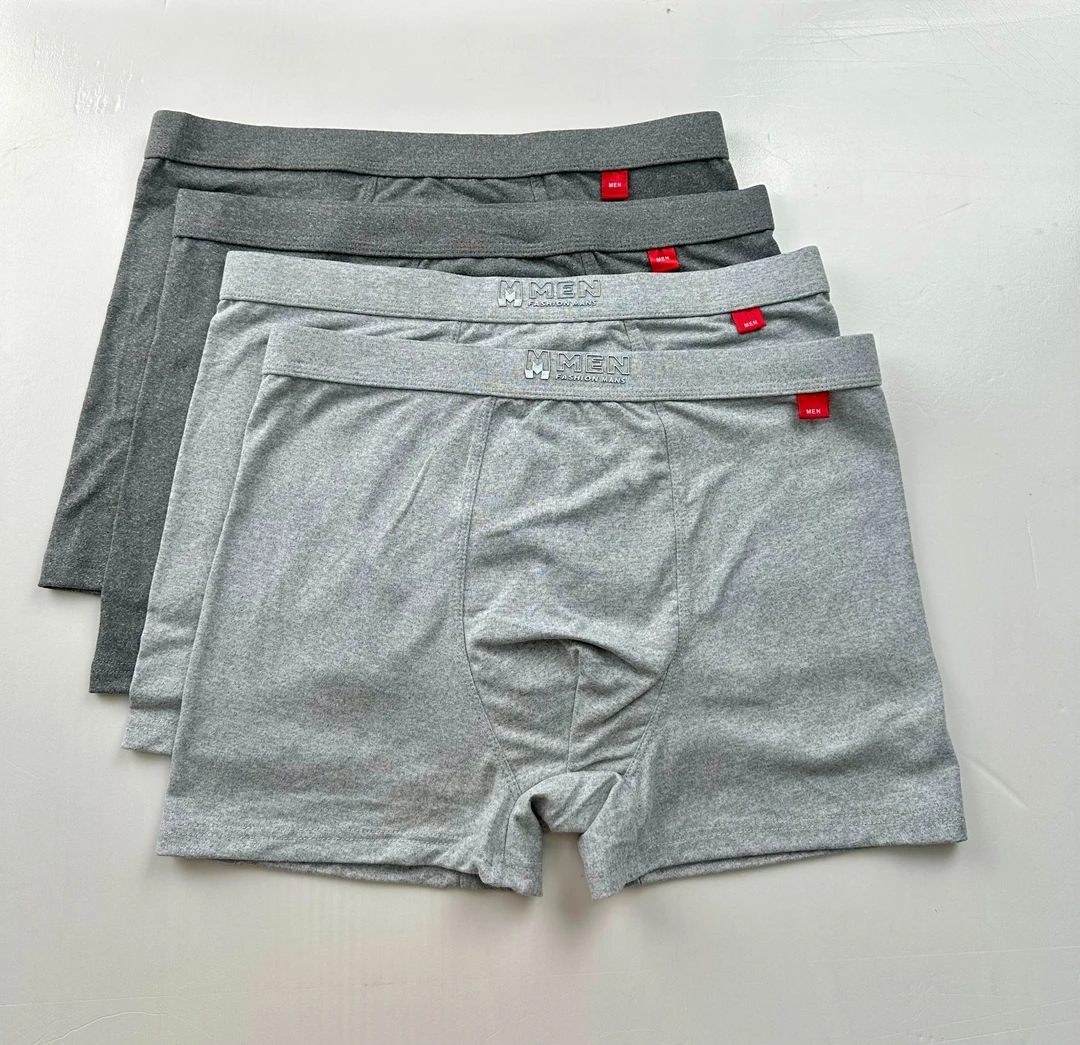 德绒加厚时尚舒适透气男平角内裤厚款中腰四角平角裤纯色