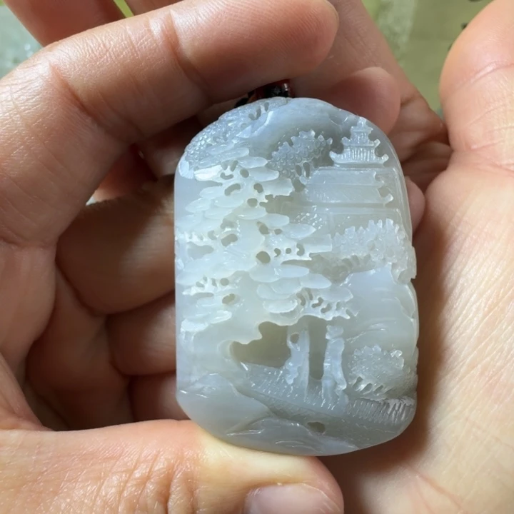 和田玉未镶嵌挂件