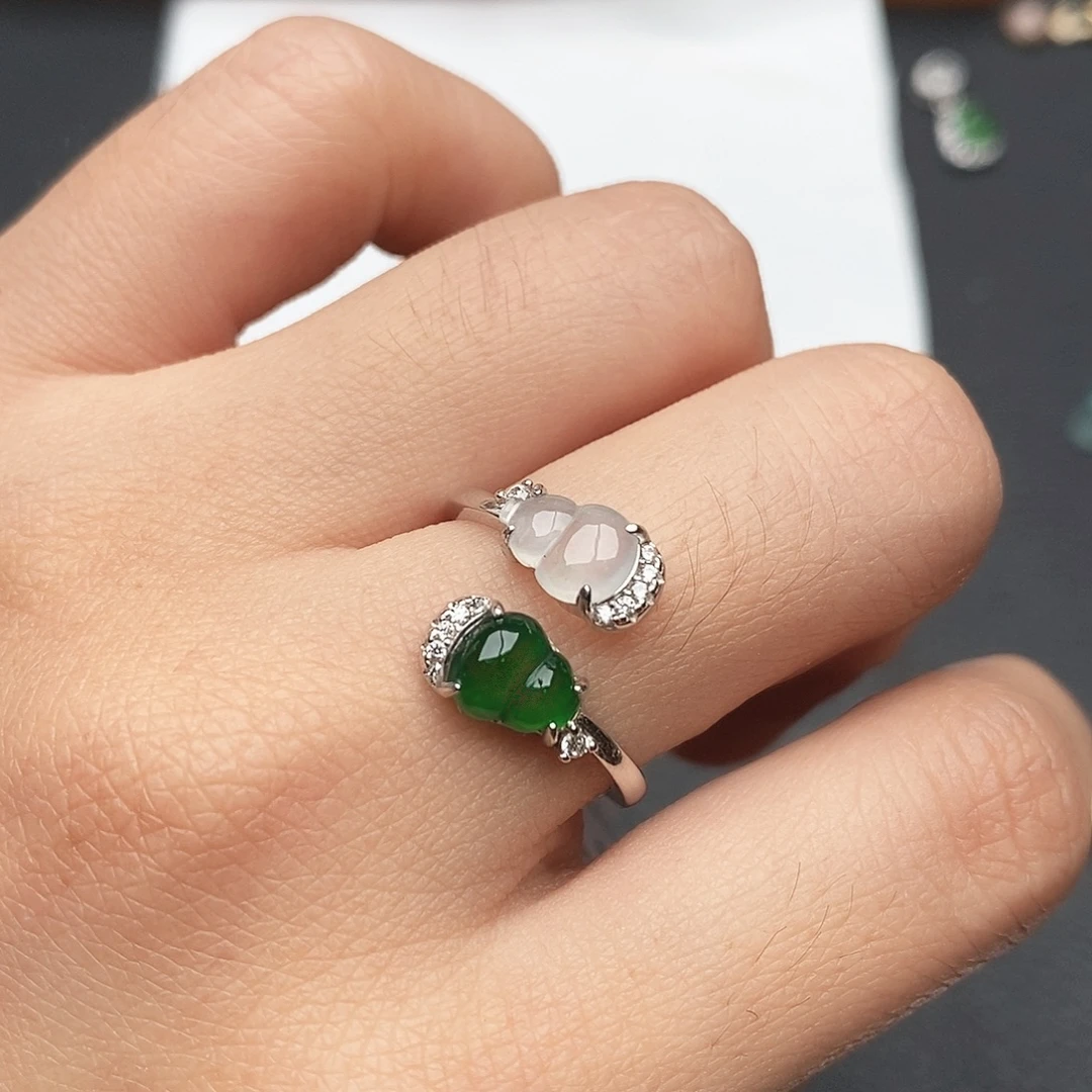 翡翠银S925镶嵌颈饰