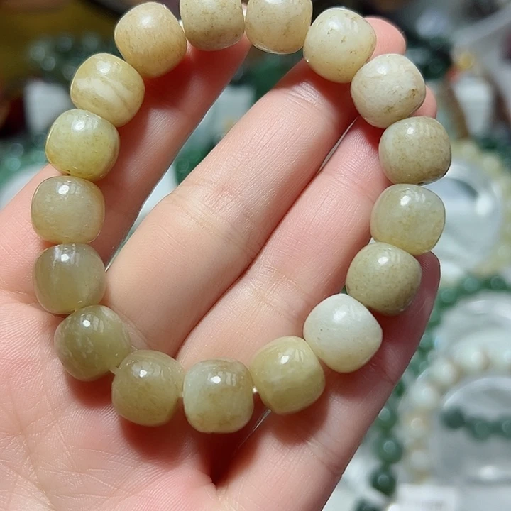 和田玉（糖玉）手链未镶嵌10