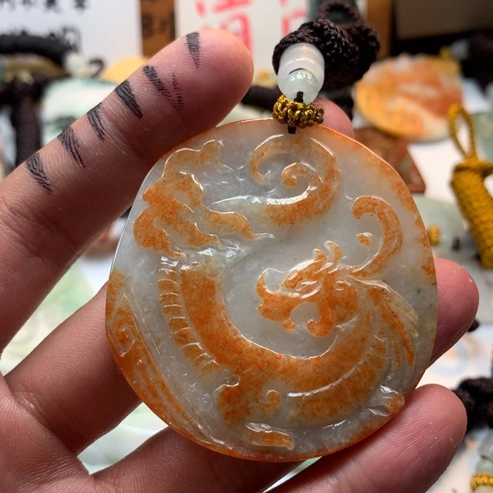 翡翠未镶嵌颈饰保真天然a货翡翠