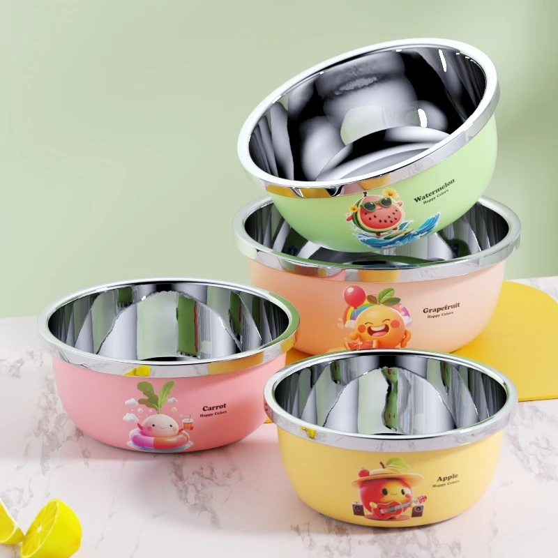 304食品级加厚不锈钢盆和面盆不锈钢洗菜盆打蛋盆厨房家用盆子