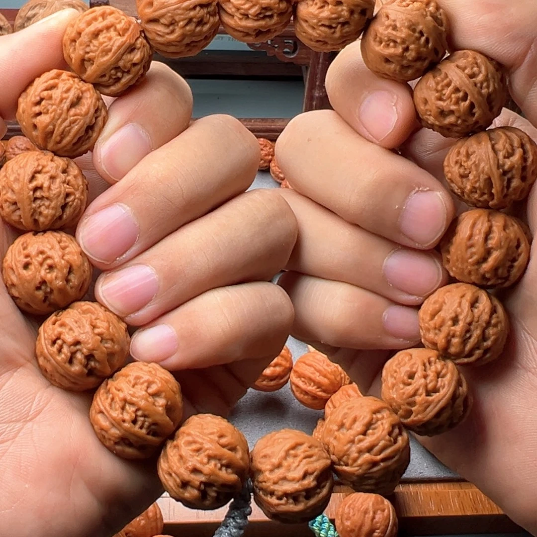 吊坠文玩核桃珊瑚纹