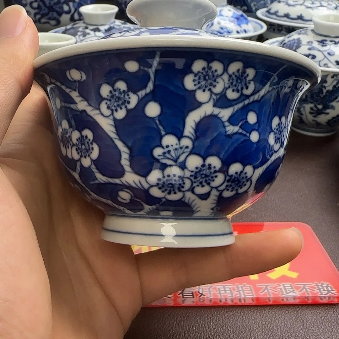 微瑕全手绘景德镇陶瓷茶具