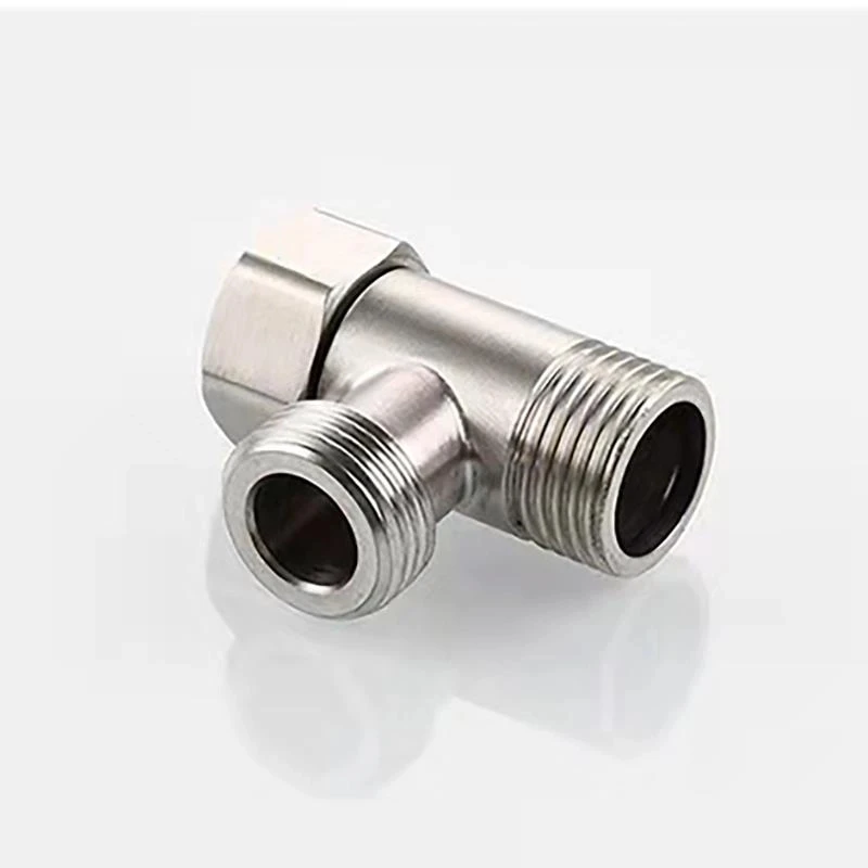 JIUMOW304不锈钢4分活接三通一进二出接头一分二家用内外丝水暖