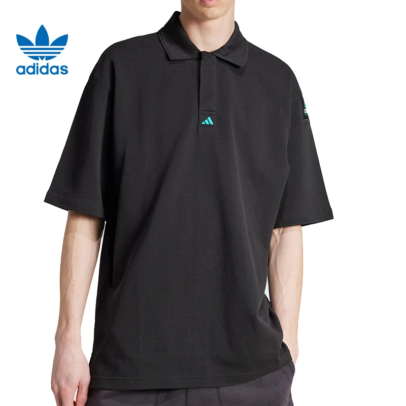 adidas阿迪达斯男子EQT POLO针织有领短T恤JC8231