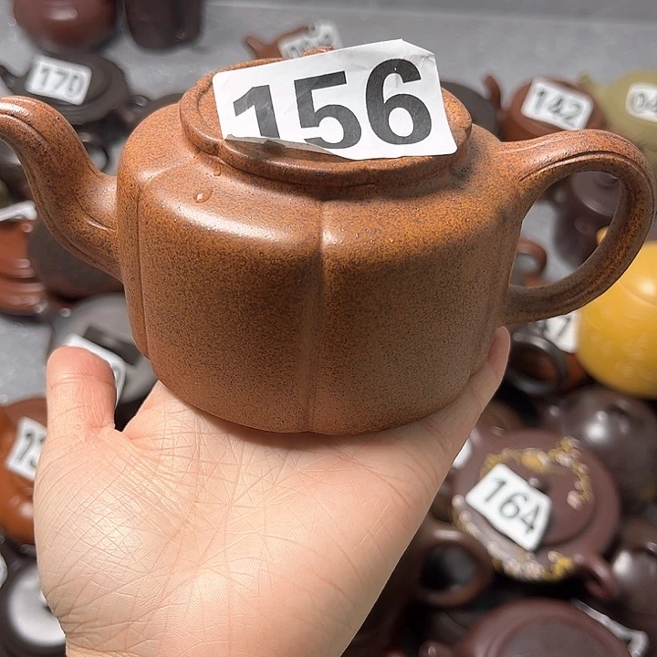 紫砂茶壶紫砂微瑕半手