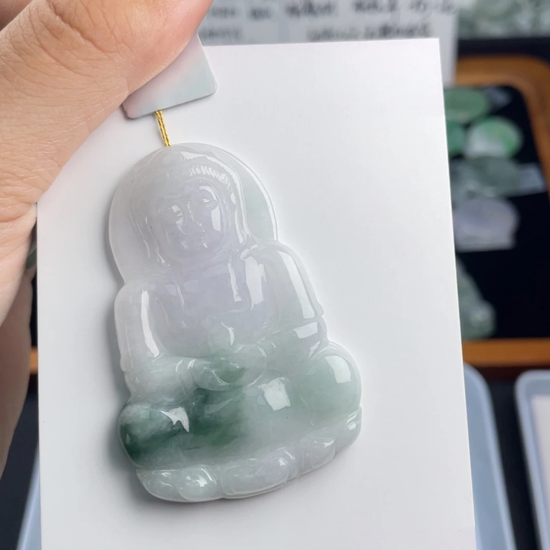 颈饰未镶嵌翡翠观音
