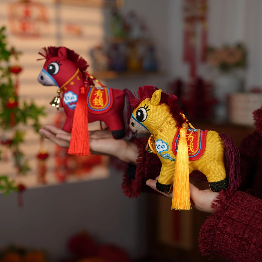 马年大装饰挂件2026春节过年客厅喜庆场景车载