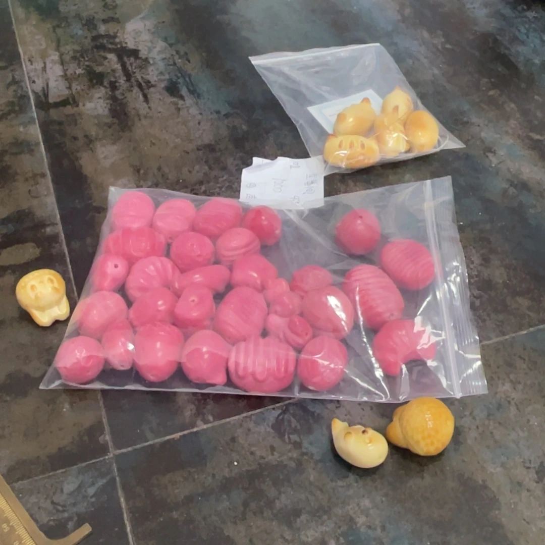 吊坠白玉菩提z20-30/微瑕3颗不售后粉