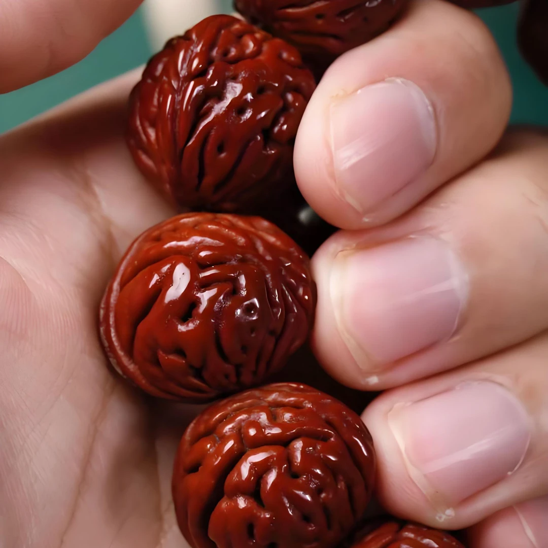 金丹桃核手串，金丹散籽