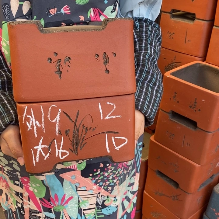 花盆紫砂只顾看手机和电脑