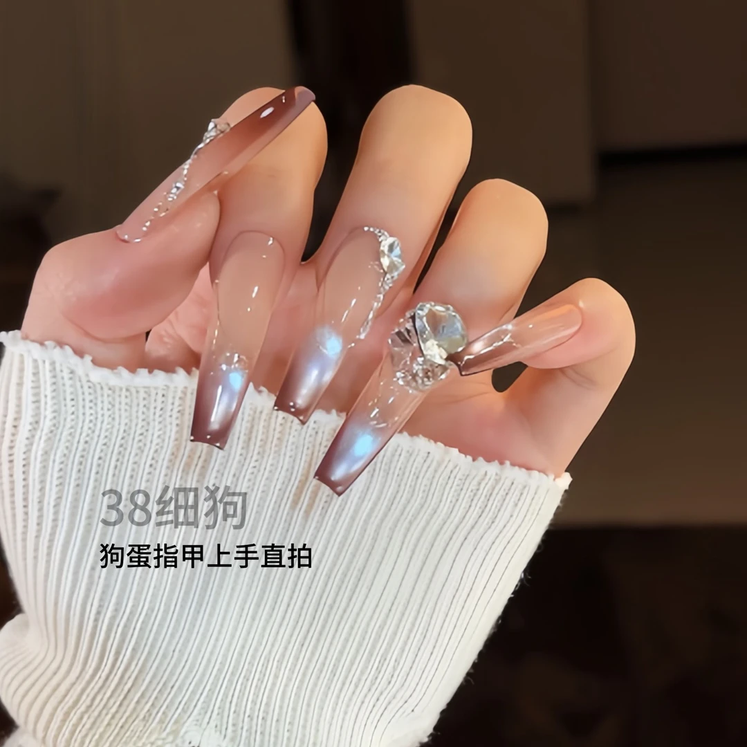 【至尊宝·狗蛋儿】纯手工穿戴甲/猫眼/碎钻胶/国产华