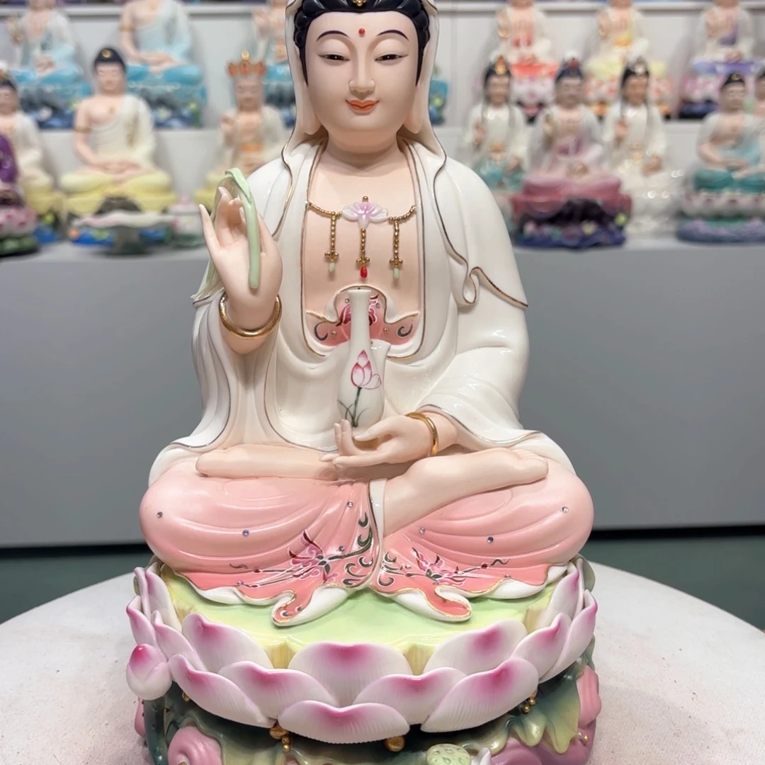 摆件瓷摆件观音12吋