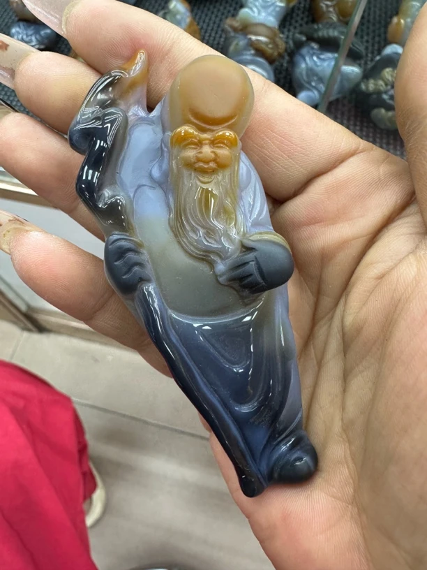 精品老玛瑙项链吊坠