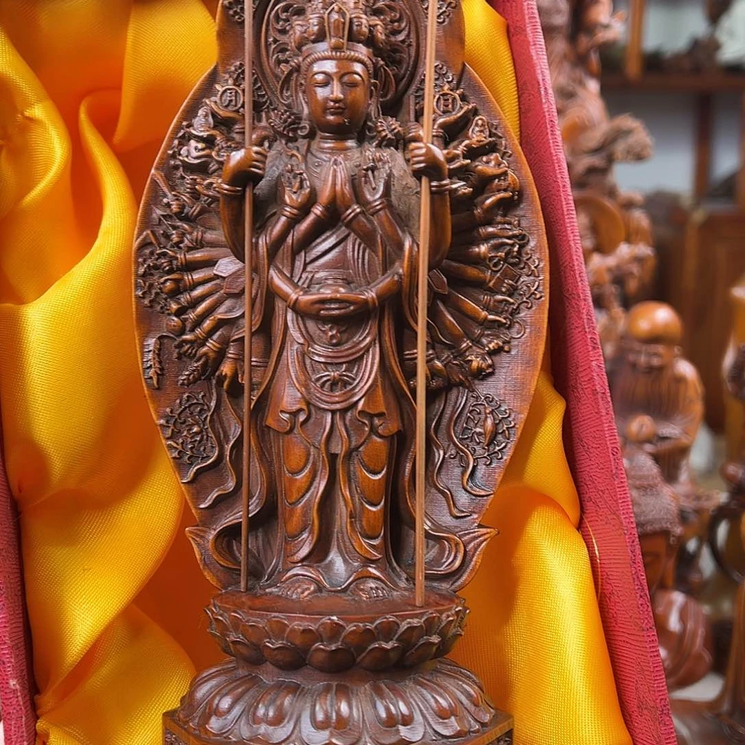 黄杨木黄杨木雕刻高度20厘米