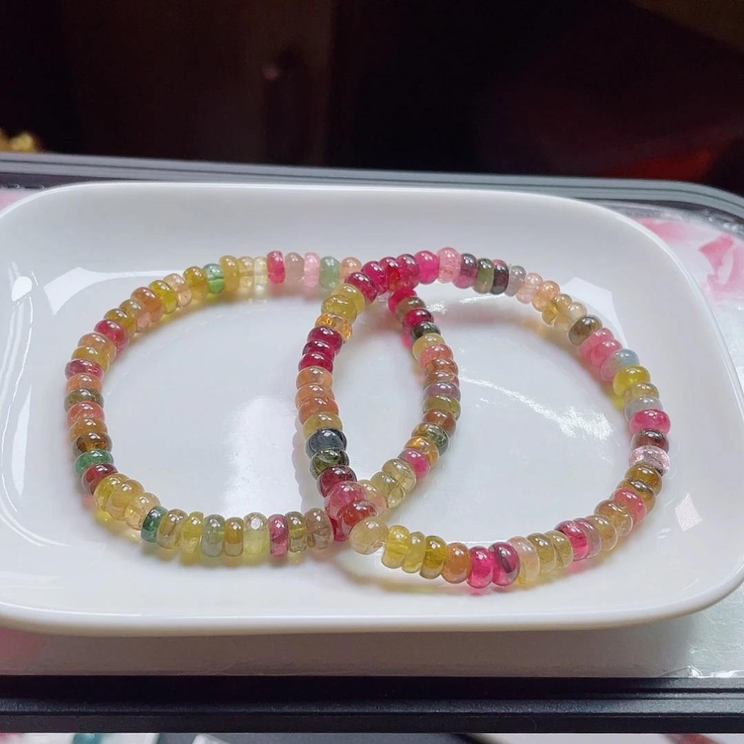 碧玺手链未镶嵌多样性发其一