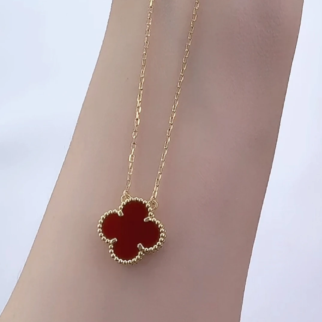 重金版18K金红玛瑙15mm套链