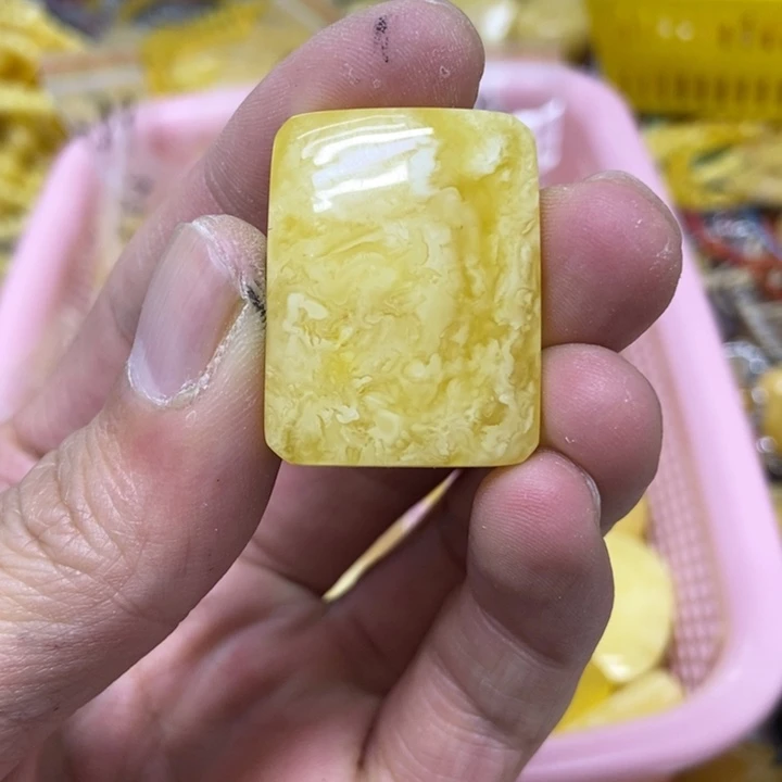 裸石蜜蜡未镶嵌吊坠