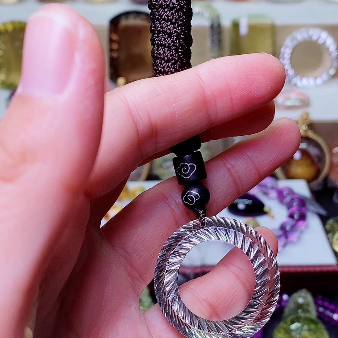 未镶嵌水晶吊坠(赠链)