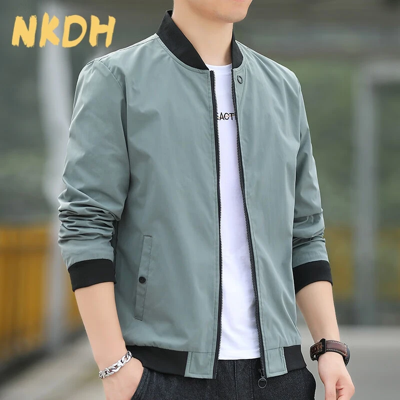 NKDH品牌棒球服男男士外套春秋季新款休闲青年立领夹克男