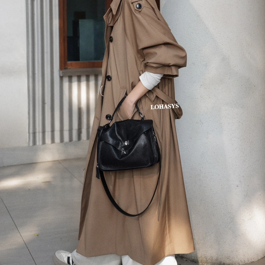 3929-1通勤百搭单肩手拎女士通勤风轻奢高级感女包气质时尚简约