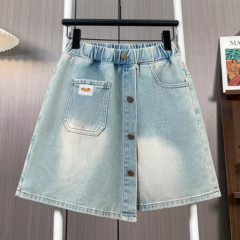 胖mm大码松紧腰高腰牛仔短裤裙外穿热裤2025新款休闲百搭夏季薄款