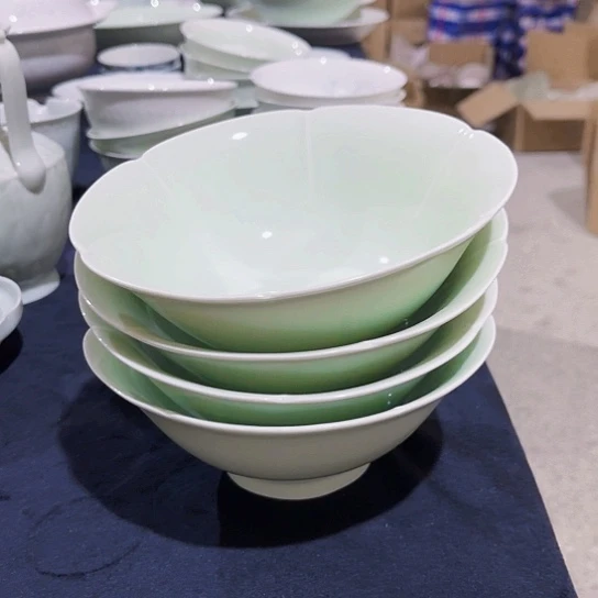 陶摆件景德镇瓷器精品葵口面，面碗4