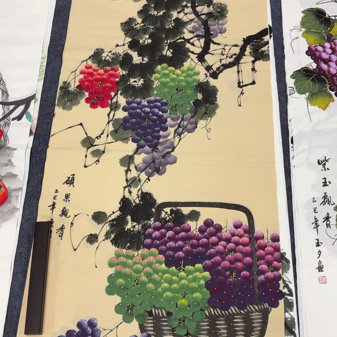 国画140×70画画画画