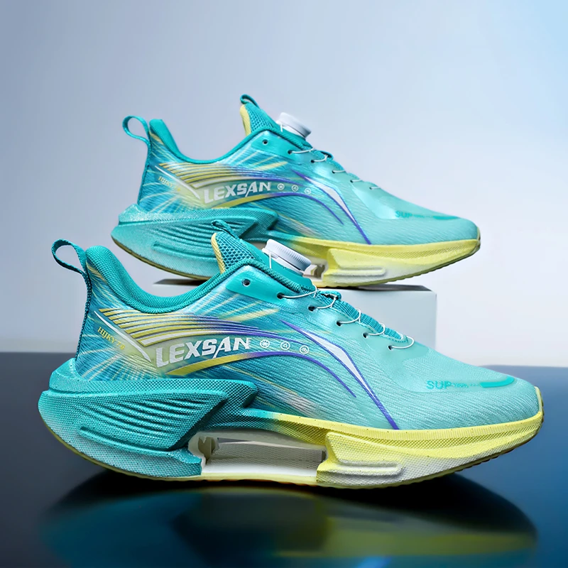 透气网面大童运动鞋夏季新款轻便软底减震学生儿童免系带碳板跑鞋