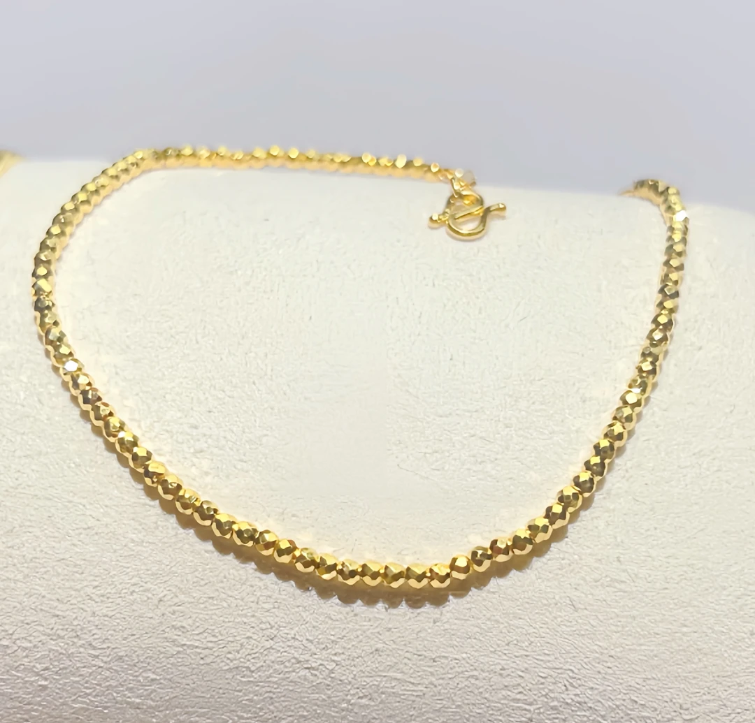 足金999碎碎金蹦迪手链精品气质轻奢个性小众简约经典精致百搭