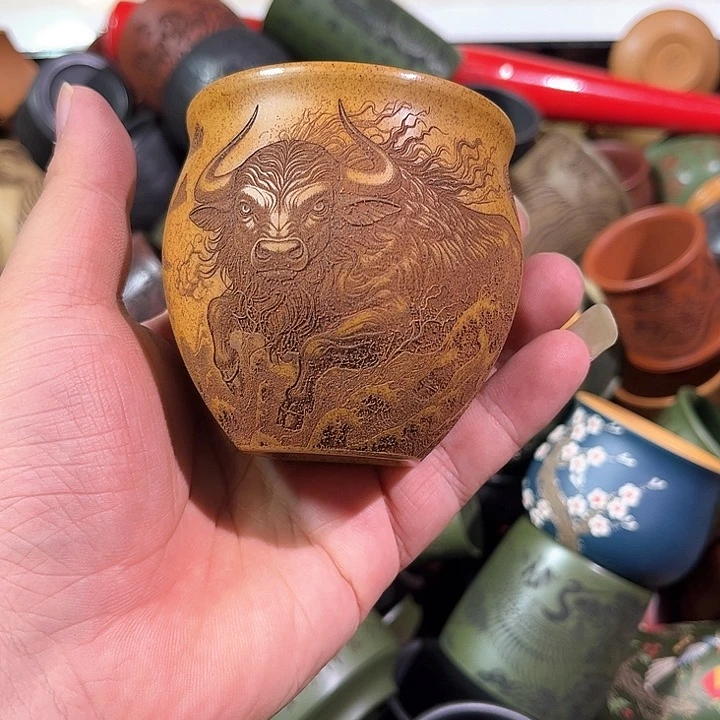 茶杯紫砂全手工紫砂主人杯