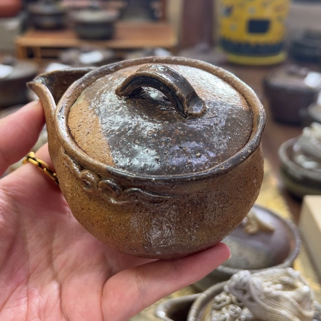 韩***员森笃夫备前烧宝瓶