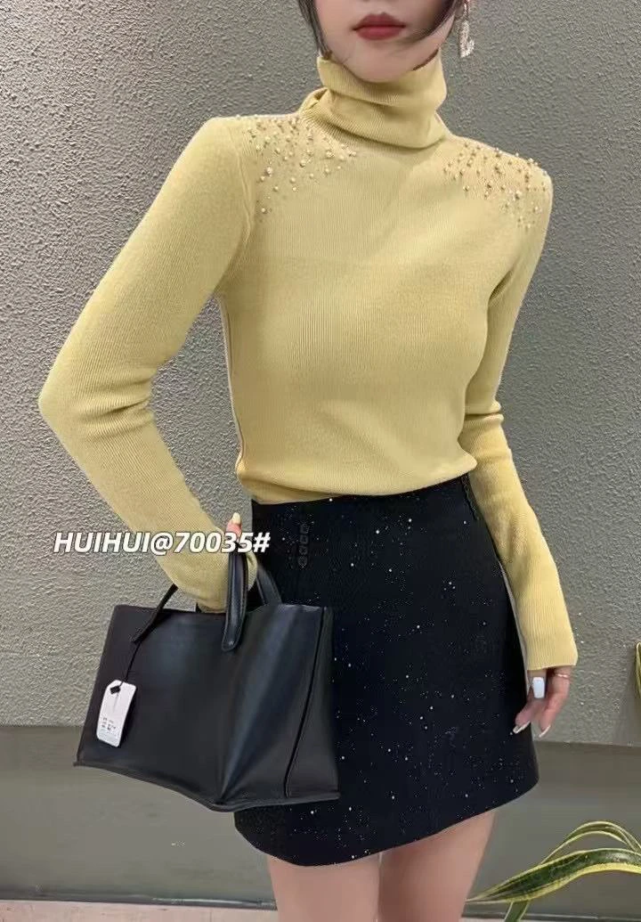 新款高领百搭打底上衣