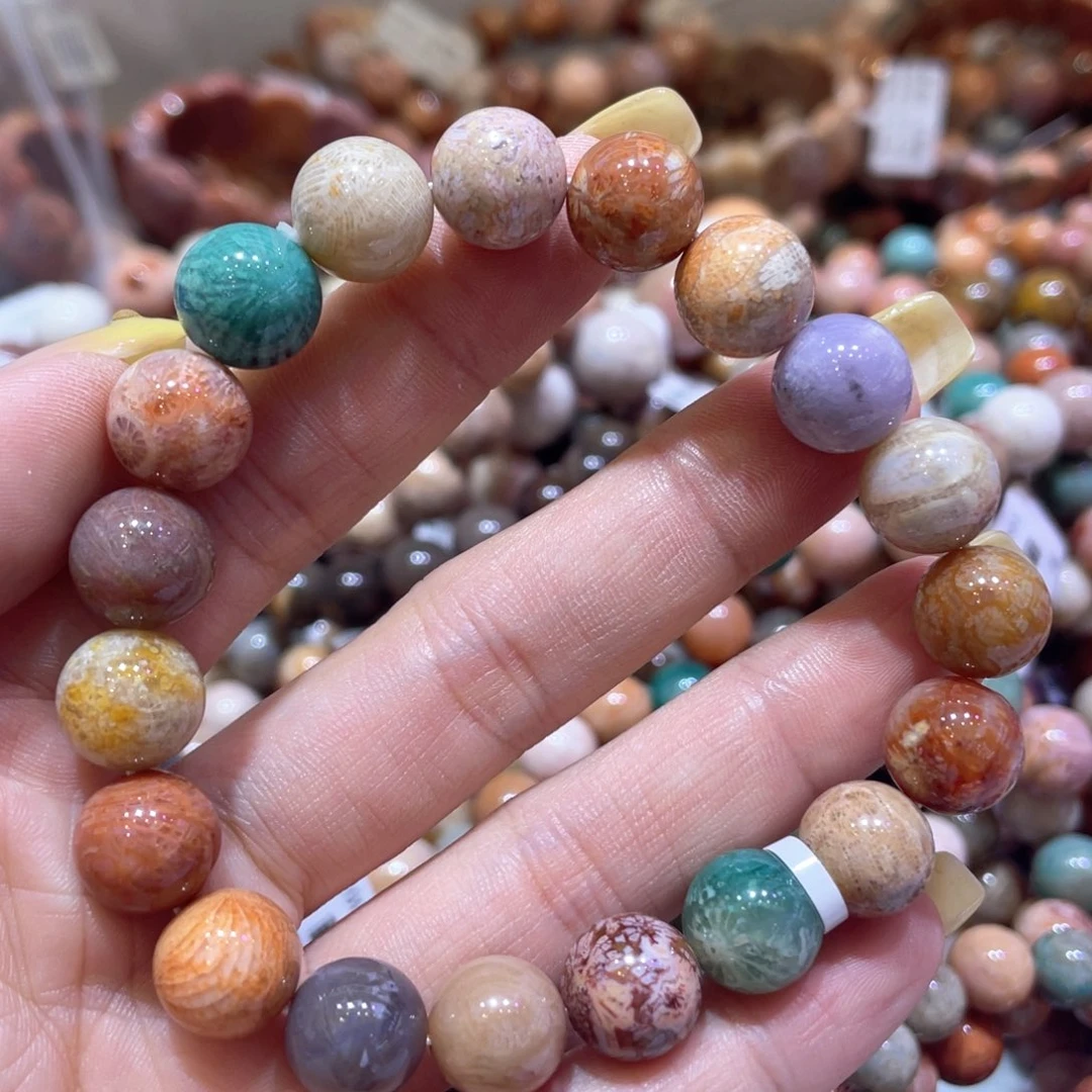 未镶嵌手链硅化珊瑚（珊瑚玉）045