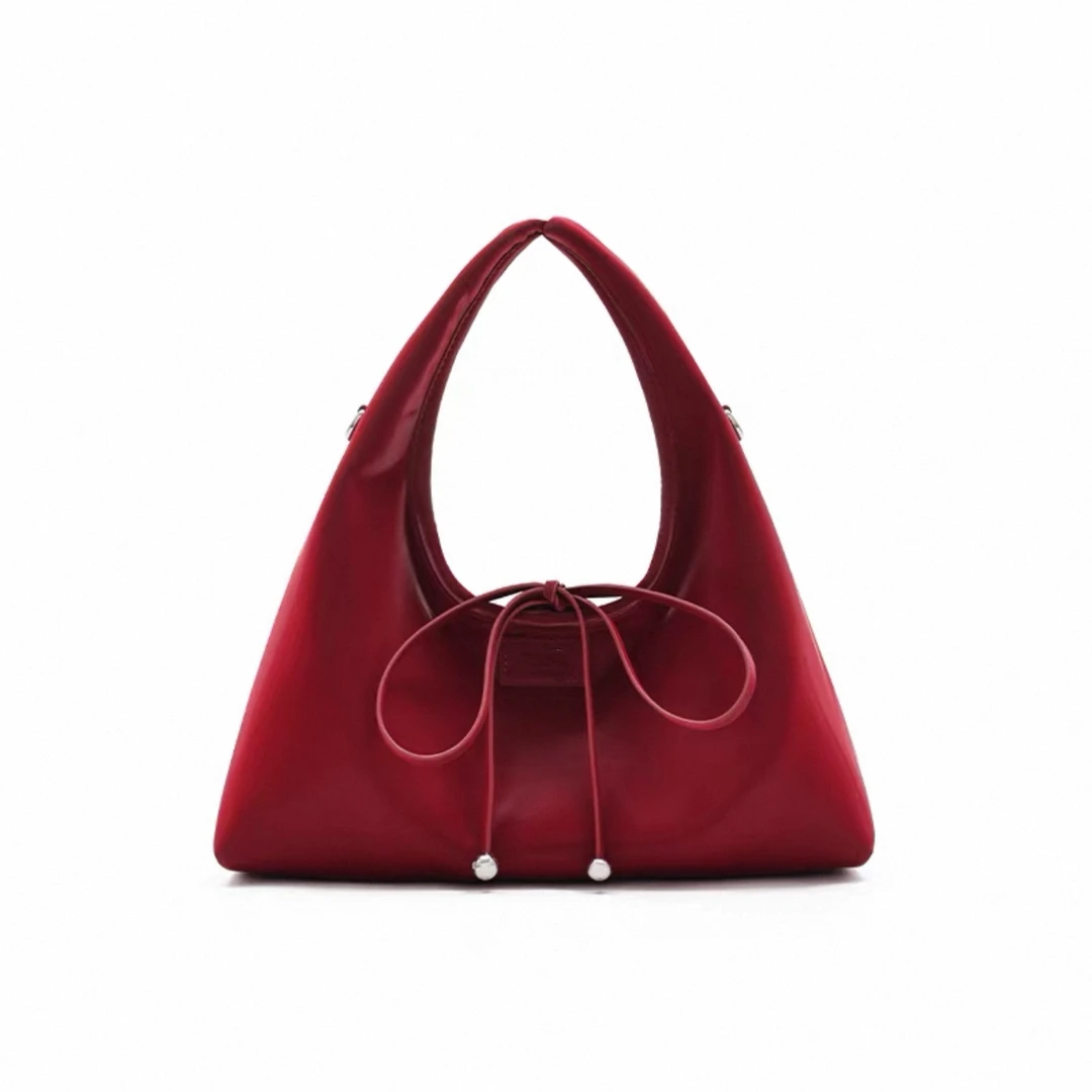 Mu娃三角饭团时尚可爱手提斜挎包默认有瑕理性下单