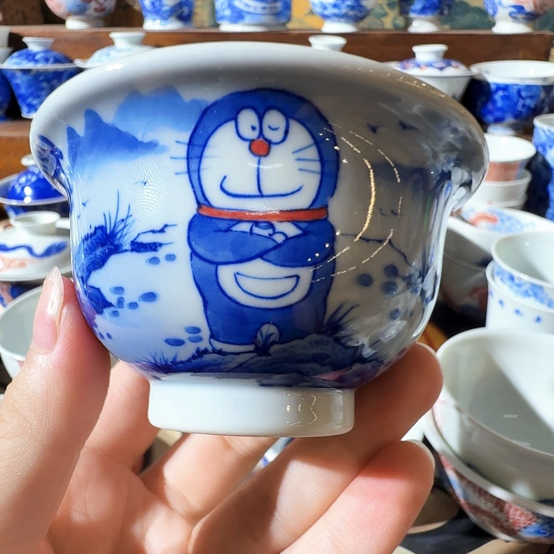 M****泥塑杯子手工手绘