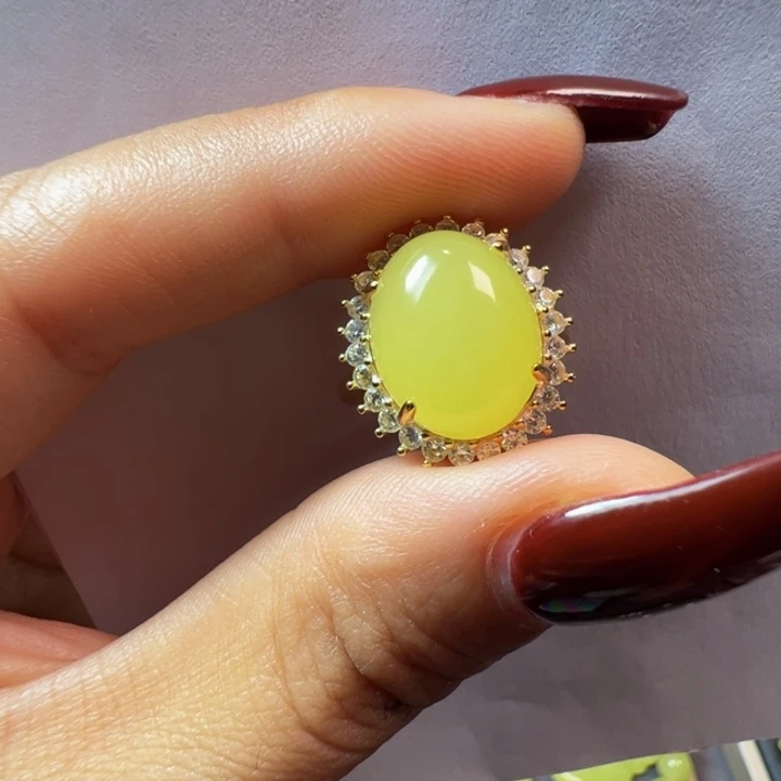 颈饰银S925镶嵌和田玉