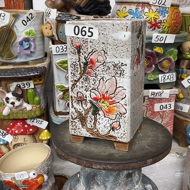 粗陶材质多肉花盆